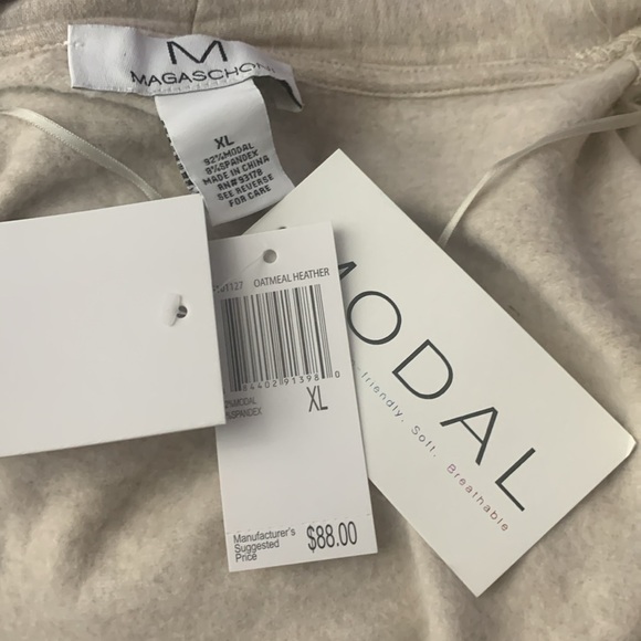 Magaschoni Heathered Oatmeal Modal Duster- NWT - Picture 15 of 17